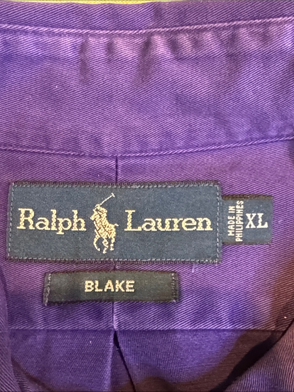 Ralph Lauren Deep Purple Button-Down Men's Shirt - Picture 9 of 13